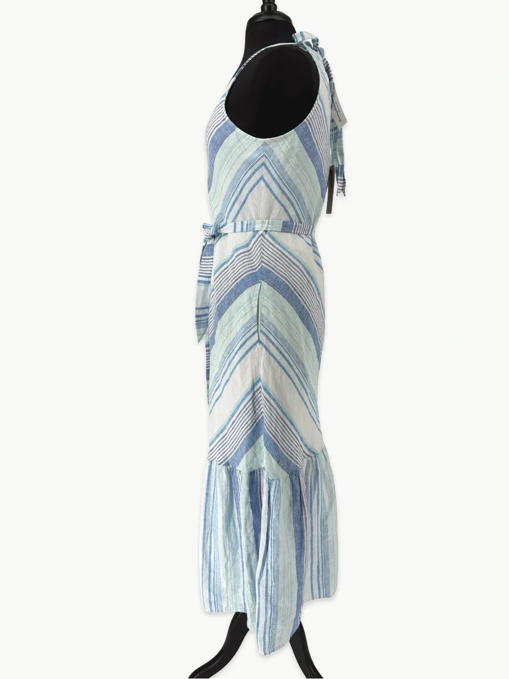 Tommy Bahama Ocean Reverie Maxi Dress Size Small Linen Stripe NWT Resort Beach - Picture 7 of 16